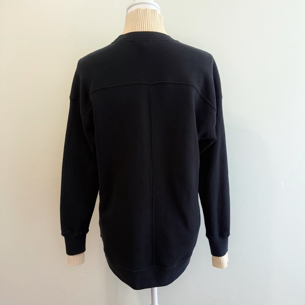 REISS BLACK TAN RIBBED TURTLENECK CUFFS ROBYN TUNIC SWEATER SWEATSHIRT - Picture 5 of 12